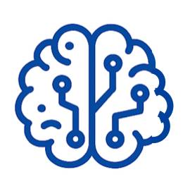Clip Art of a Brain with Wires representing A.I.